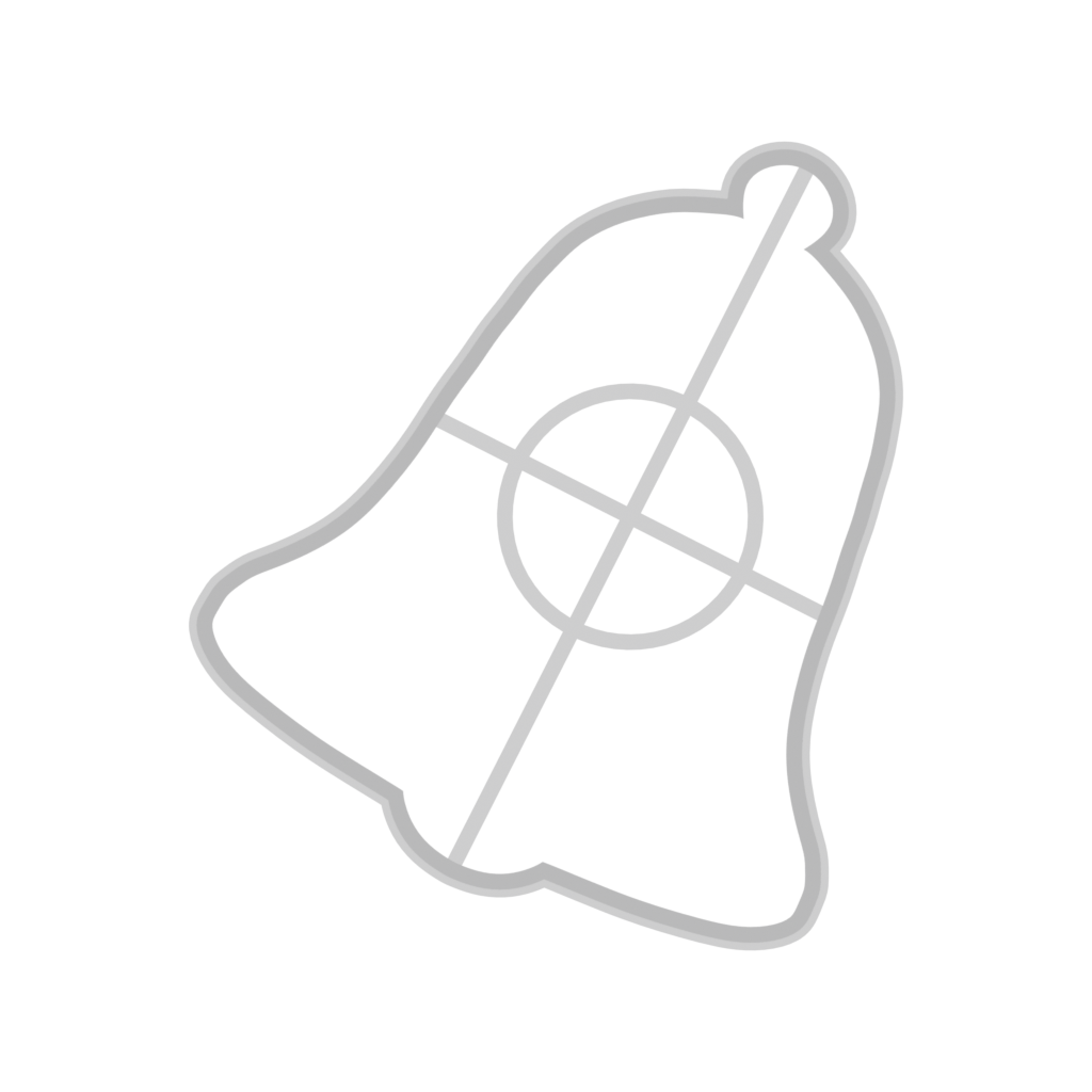 christmas church bell A cookie cutter 100 top